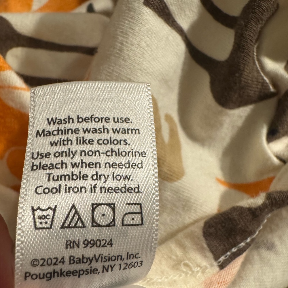 Hudson Baby Woodland Sleep Sack Cream Brown Orange - Picture 8 of 10